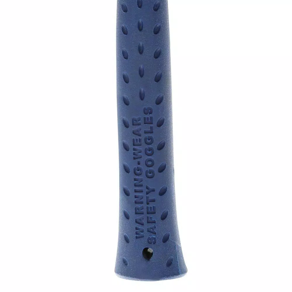 Estwing 22 oz. Solid Steel Rock Pick with Pointed Tip and Blue Shock Reduction Grip