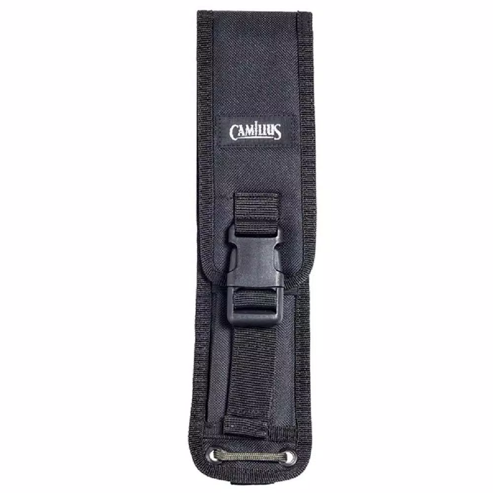 Camillus CK-9.5 4.75 in. 1095 High Carbon Steel Drop Point Fixed Blade Knife with Black Linen Micarta Handle