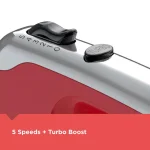BLACK+DECKER Helix Performance Premium 5-Speed Hand Mixer, Red thumbnail 3
