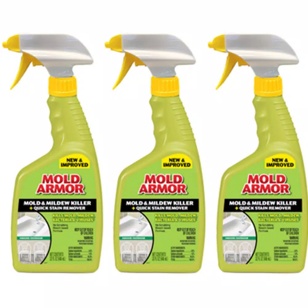 Mold Armor Home Armor Instant Mold and Mildew Stain Remover, 32 oz (3-Pack)