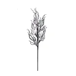 Unbranded 24 in. Halloween Twig Spray with Silver Ghosts (Set of 3) thumbnail 1