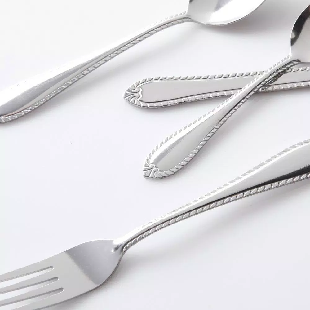 Gibson Home New Wilmington 24-Piece Stainless Steel Flatware Set, Service for 6