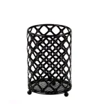 Home Basics Black Lattice Cutlery Holder - Heavyweight Powder Coated Steel Utensil Organizer thumbnail 1