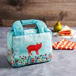 Urban Market Life on the Farm Pig Design 10.25 in. Polyester Lunch Bag thumbnail 5