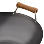 Honey-Can-Do Joyce Chen 14 in. Carbon Steel Wok with Removable Birchwood Handle thumbnail 4