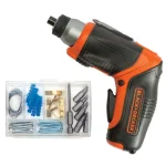 BLACK+DECKER 4V MAX Lithium-Ion Cordless Pivoting Screwdriver Kit with USB Charger and Accessories thumbnail 1