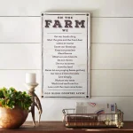 3R Studios On the Farm Rustic Wood Sign - 26 x 15 in. Farmhouse Wall Art thumbnail 5