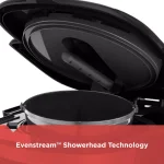 BLACK+DECKER 12-Cup Programmable Drip Coffee Maker with QuickTouch Panel and Evenstream Showerhead, Black thumbnail 5