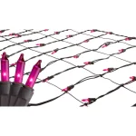 Northlight Pink Mini Net Style Tree Trunk Wrap Christmas Lights with Brown Wire, 2 ft. x 8 ft. thumbnail 1