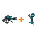Makita 18V X2 (36V) LXT Brushless 1/2 in. Right Angle Drill Kit with Bonus 18V LXT Brushless Impact Driver thumbnail 1