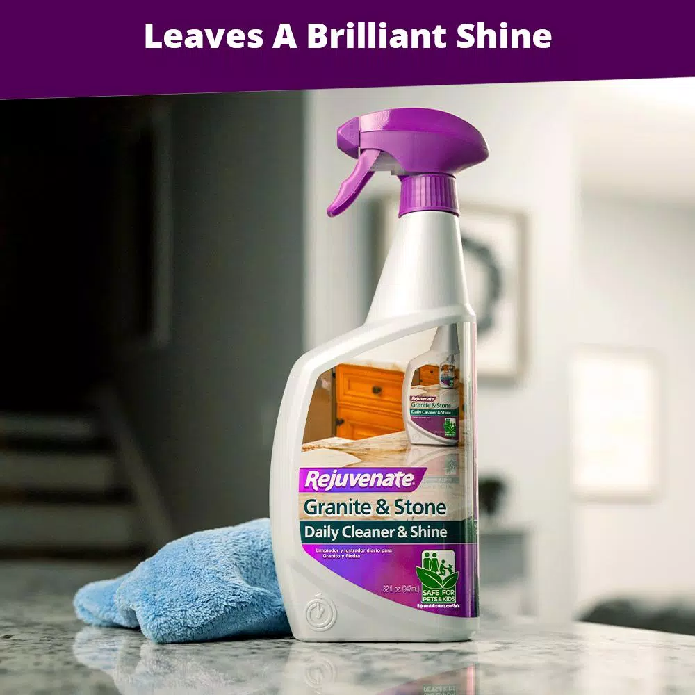 Rejuvenate Granite and Stone Daily Countertop Cleaner and Shine, 32 oz.