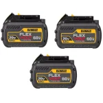 DEWALT FLEXVOLT 6.0 Ah 20V/60V MAX Lithium-Ion Battery Pack (3-Pack) thumbnail 1