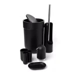 Umbra Touch Toilet Brush and Holder Set, Black/Chrome thumbnail 3