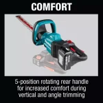 Makita 18V LXT Brushless Cordless 24 in. Hedge Trimmer Kit with (2) 5.0 Ah Batteries and Charger thumbnail 7