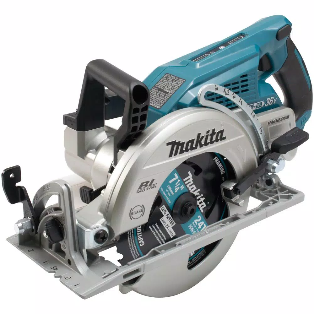 Makita X2 LXT 36V Brushless 7-1/4 in. Rear Handle Circular Saw Kit with 2 5.0Ah Batteries