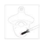 Everbilt Zinc Die-Cast Bottle Opener, Black Finish thumbnail 2