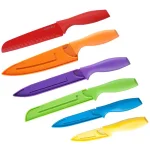 Top Chef by Master Cutlery 6-Piece Colored Stainless Steel Knife Set with Sheaths thumbnail 6