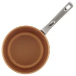 Ayesha Curry Home Collection 3 Qt. Hard-Anodized Aluminum Nonstick Saucepan with Glass Lid, Charcoal Gray thumbnail 2