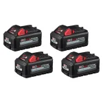 Milwaukee M18 REDLITHIUM HIGH OUTPUT XC6.0 18V 6.0Ah Lithium-Ion Battery Pack (4-Pack) thumbnail 1