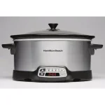 Hamilton Beach 6 Qt. Programmable Silver Slow Cooker with Temperature Controls thumbnail 4