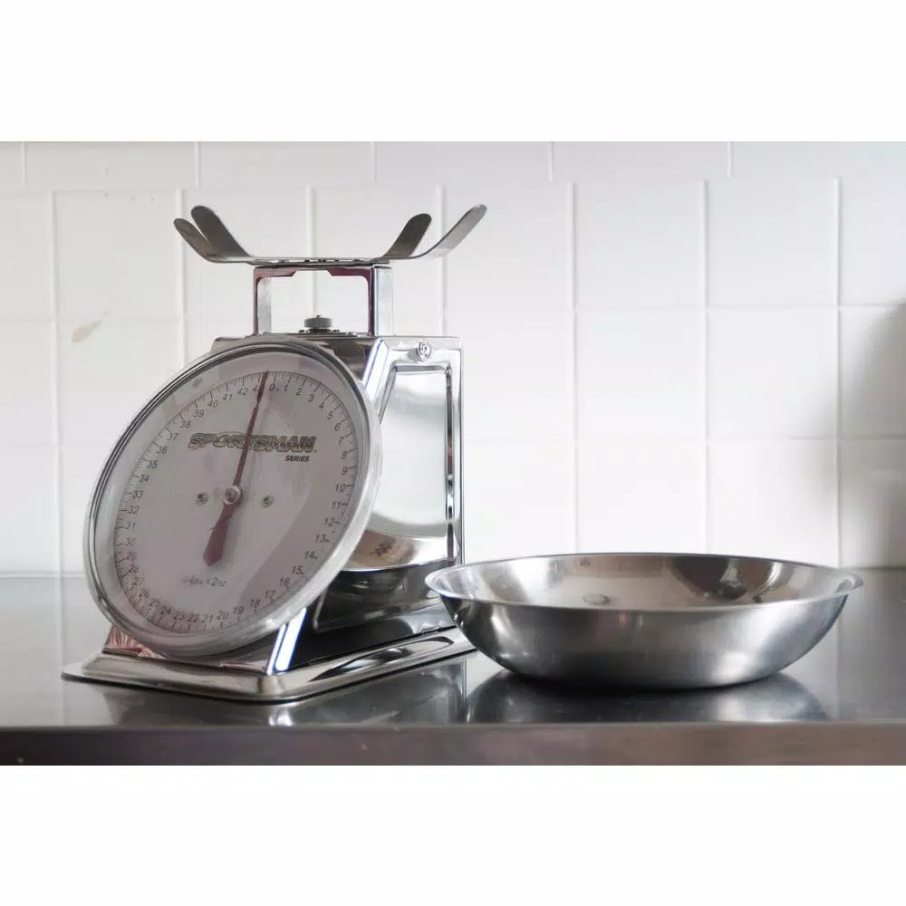 Sportsman Series 44 lb. Stainless Steel Analog Food Scale with Removable Bowl