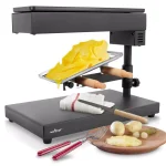 NutriChef Raclette Cheese Melter with Adjustable Grilling Plate and Stainless Steel Construction thumbnail 1