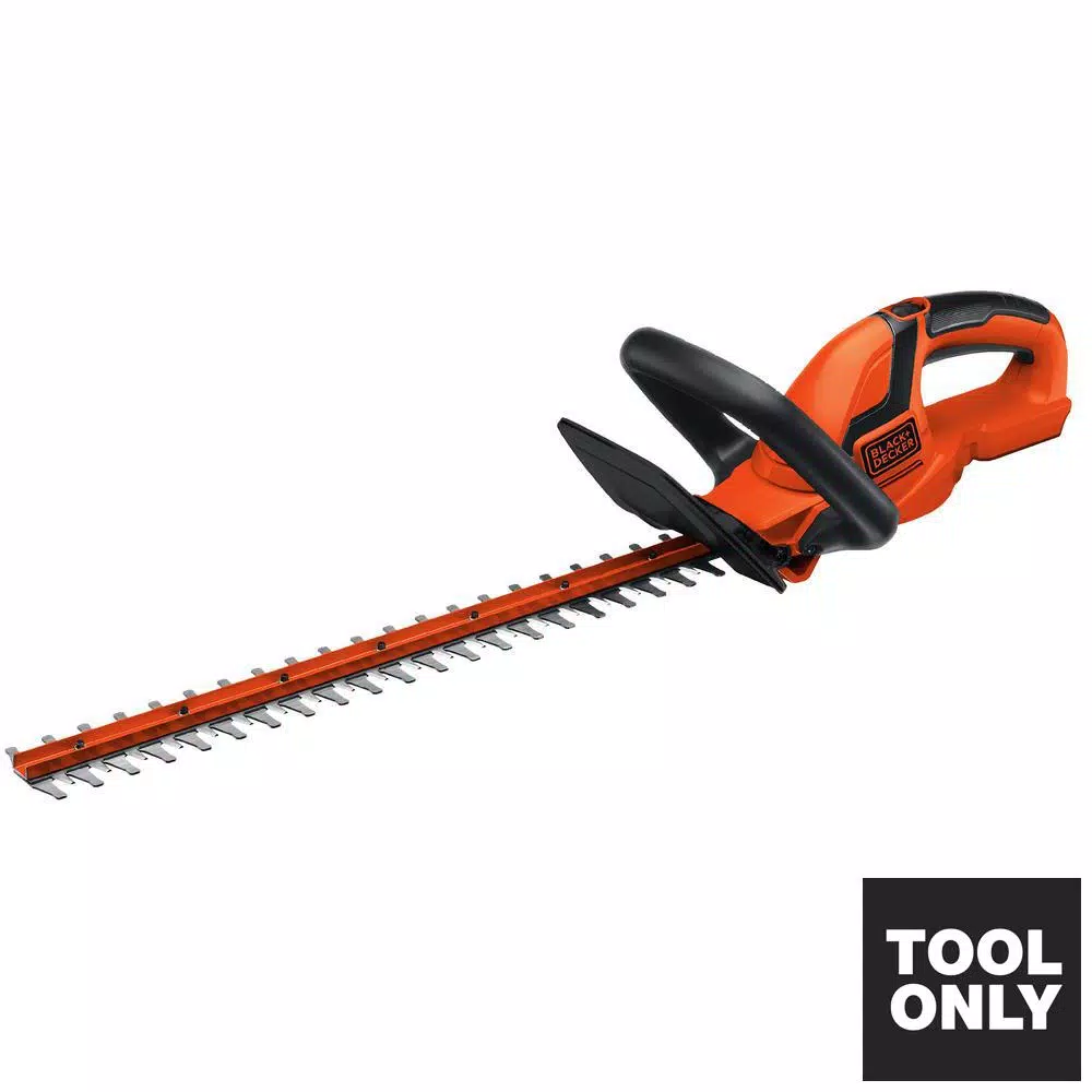 BLACK+DECKER 22 in. 20V MAX Lithium-Ion Cordless Hedge Trimmer, Tool Only (LHT2220B)