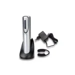 BergHOFF Geminis Electric Wine Opener with Charging Stand and Foil Cutter - Black thumbnail 3