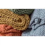 DONNA SHARP Coral Chunky Knit Acrylic Throw Blanket, 40 x 50 in thumbnail 3