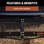 CURT Aluminum Bolt-Together Hitch Cargo Carrier, 300 lb. Capacity, 2 in. Receiver thumbnail 7