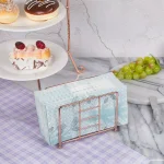 Creative Home Copper Plated Iron Napkin Holder, Elegant Metal Tissue Dispenser for Kitchen and Dining Table thumbnail 6