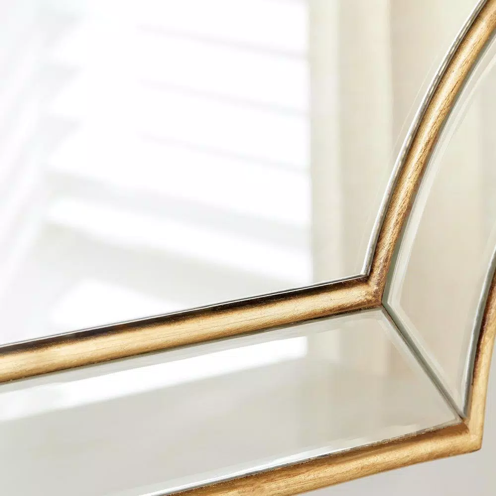 Home Decorators Collection Ornate Gold Beveled Glass Classic Accent Mirror, 35.43 in. x 23.62 in.