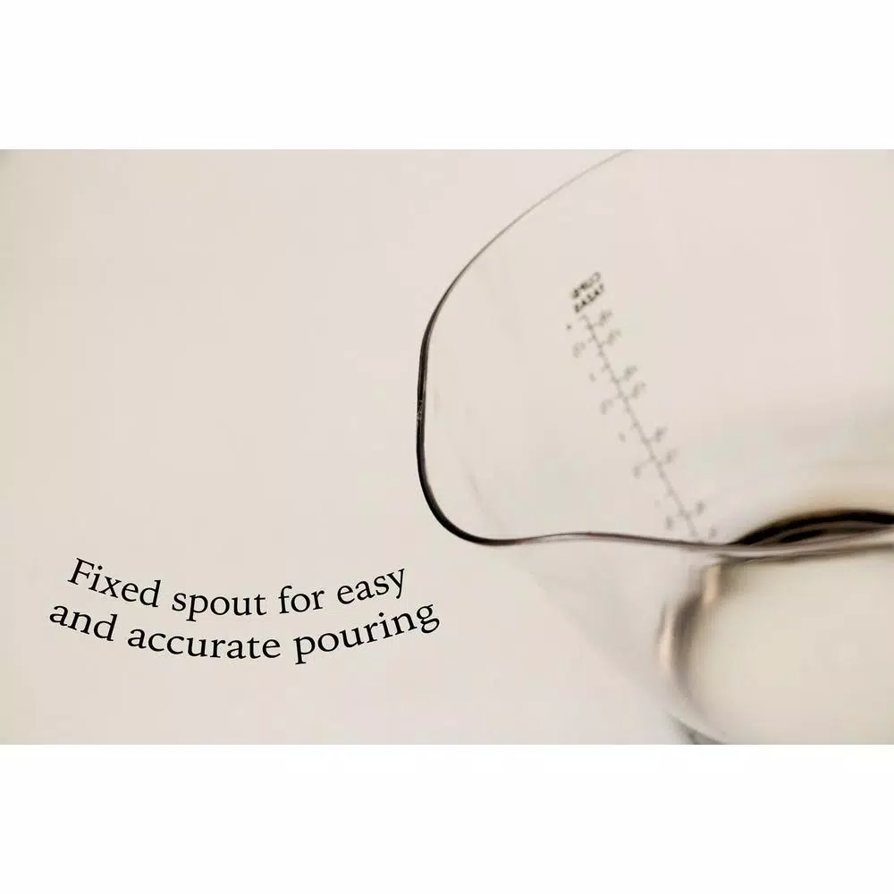 Cook Pro 2-Piece Plastic Measuring Cup Set with Non-Slip Grip Handles and Nesting Design