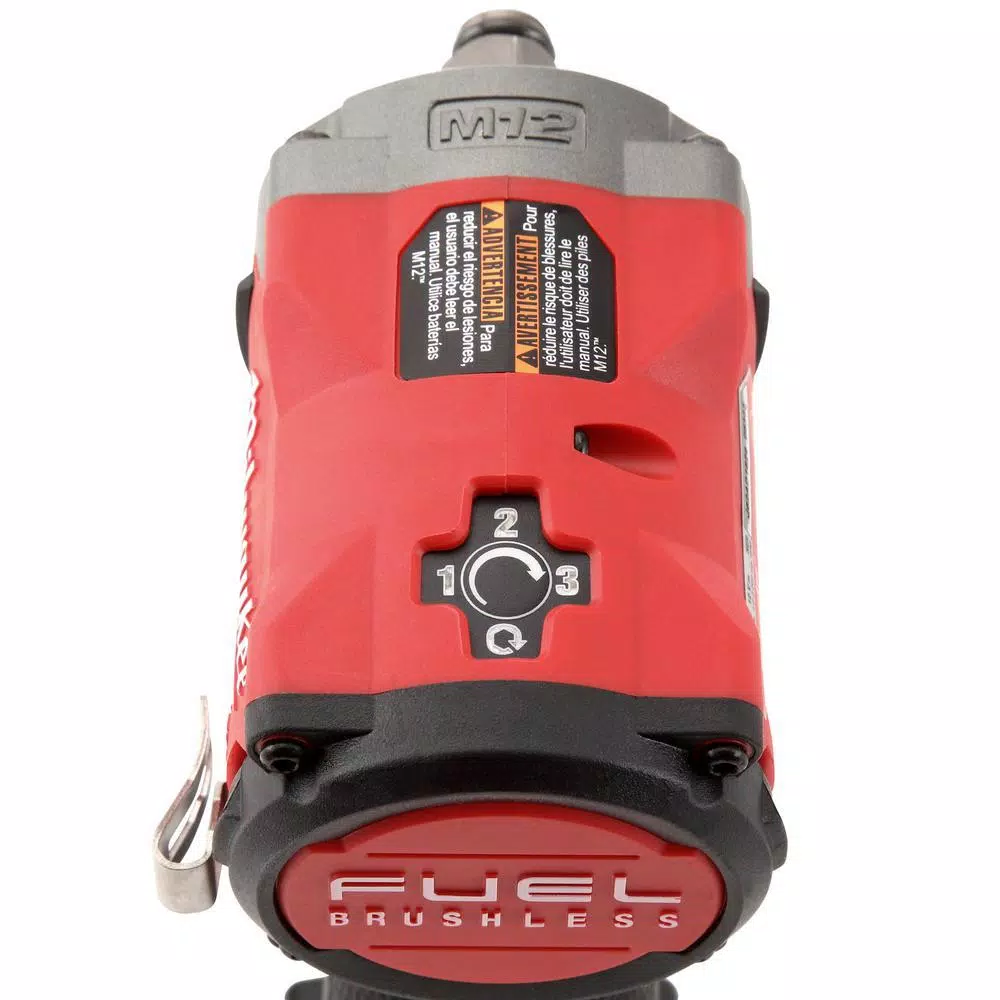 Milwaukee M12 FUEL 12V Brushless Stubby 3/8 in. Impact Wrench & 1/4 in. Hex Hydraulic Impact Driver Combo Kit