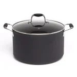 Ecolution Symphony 8 qt. Aluminum Nonstick Stock Pot with Glass Lid, Slate thumbnail 1