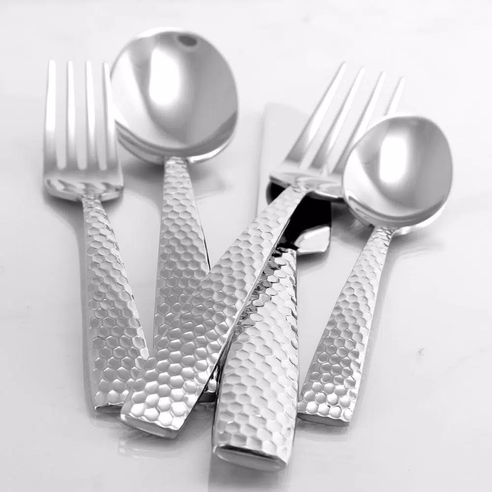 GIBSON elite Gibson Braid 20-Piece Stainless Steel Flatware Set, Service for 4