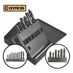 Gyros 18-Piece High Speed Steel Coarse Tap and Drill Bit Set (UNC) thumbnail 1