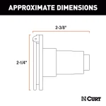 CURT 4-Way Round Trailer Connector Socket - Vehicle Side Female End thumbnail 6