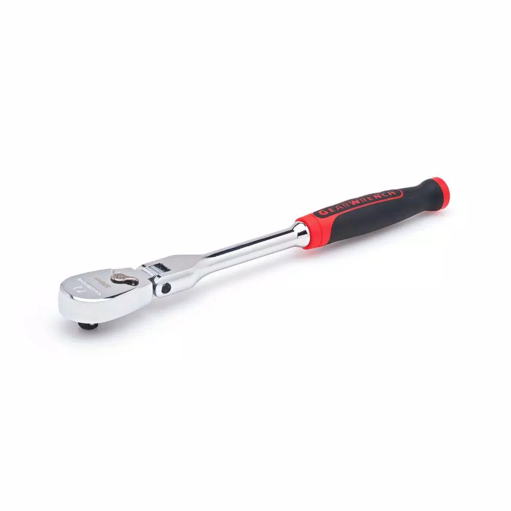 GearWrench 1/4 in. Drive 120XP Dual Material Flex Head Teardrop Ratchet