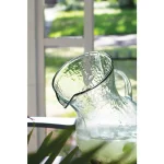 Unbranded 4.8 Qt. Hand-Blown Clear Glass Tilted Pitcher and Vase, 156 fl. oz. thumbnail 2
