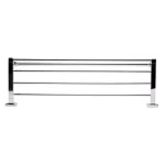ALFI BRAND 23.63 in. Modern Wall Mount Towel Rack and Shelf, Polished Chrome thumbnail 3