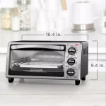 BLACK+DECKER 4-Slice Stainless Steel Toaster Oven with EvenToast Technology thumbnail 7