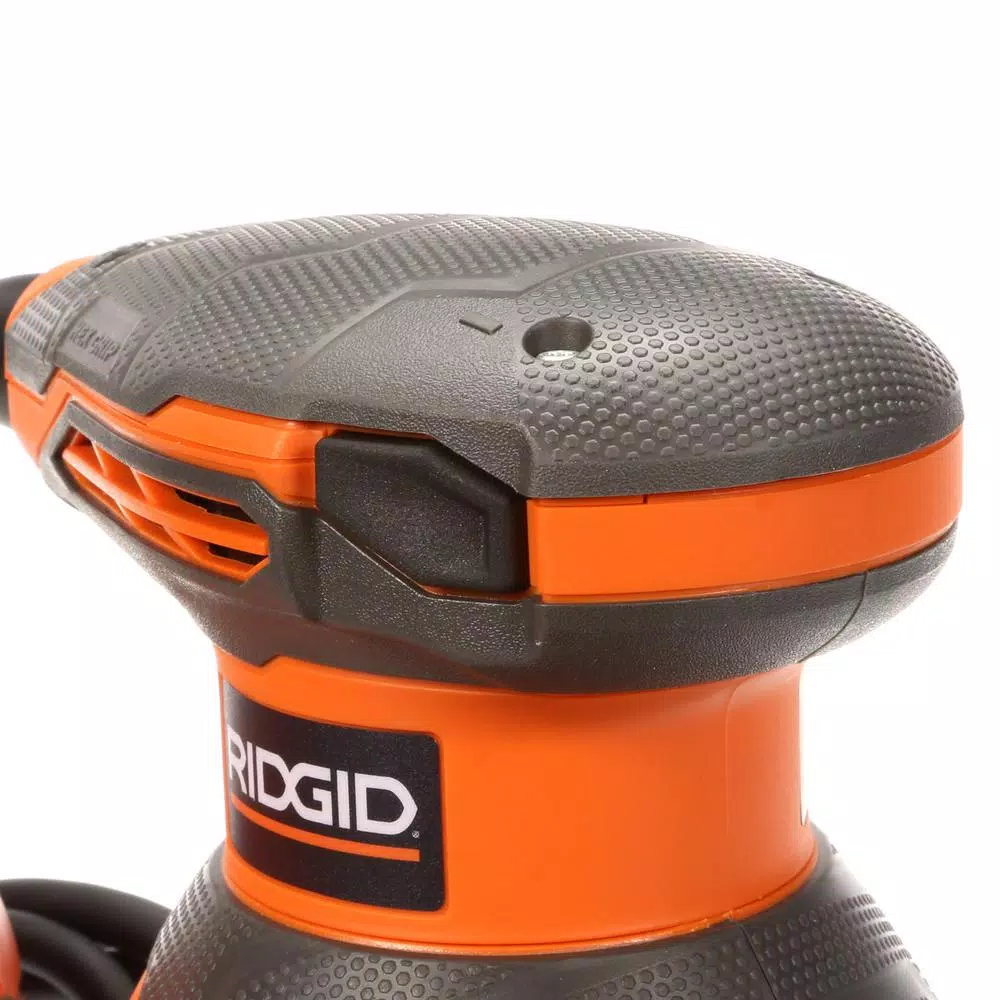 RIDGID 5 in. Corded Random Orbital Sander with AIRGUARD Technology, 3 Amp, Variable Speed