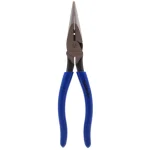Southwire 8 in. Heavy-Duty Long-Nose Pliers with Side Cutter and Wire Stripper, Forged Steel thumbnail 1