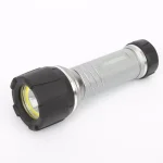 Husky 350-Lumen LED Dual Beam Unbreakable Aluminum Flashlight, 4 AAA Batteries Included thumbnail 1