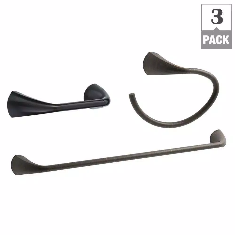 KOHLER Alteo 3-Piece Bathroom Hardware Set, Oil-Rubbed Bronze