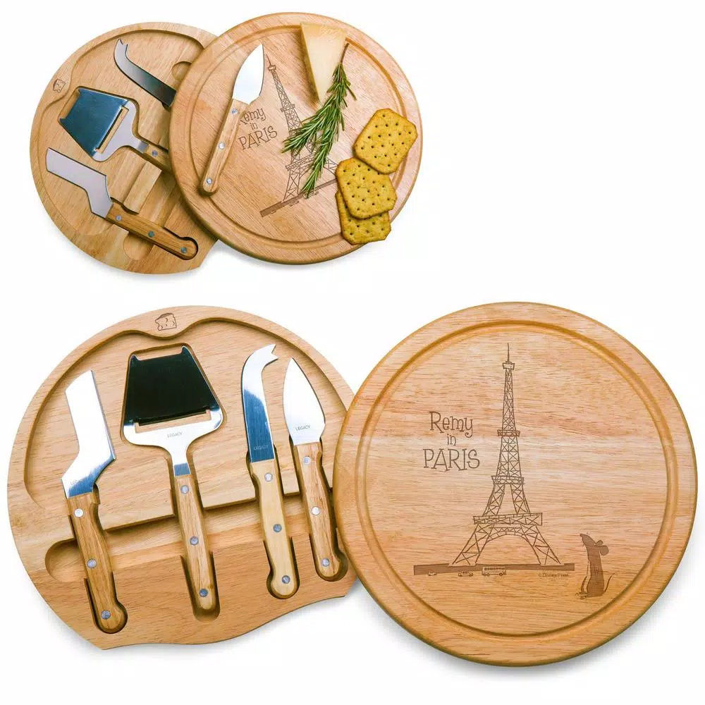 TOSCANA Picnic Time Ratatouille Circo 10.2 in. Cheese Board and Tools Set