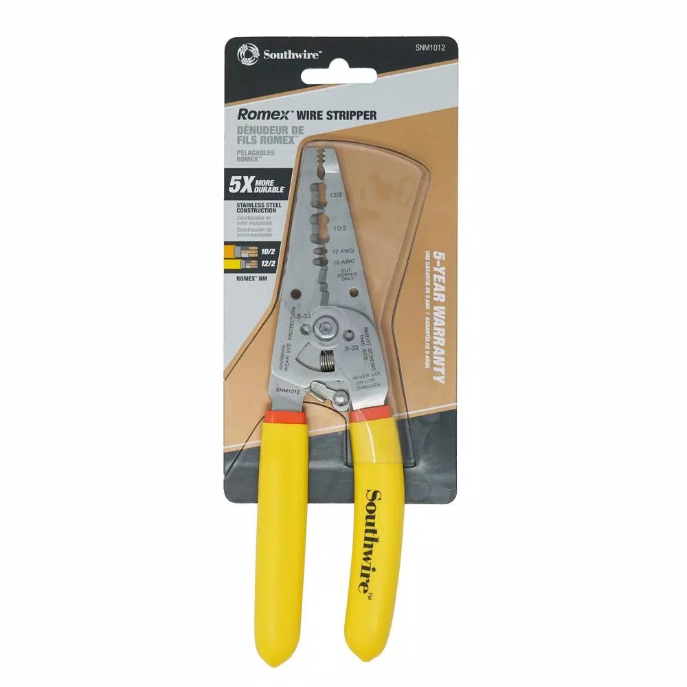 Southwire Romex SNM1012 Wire Stripper and Cutter for 10-12 AWG NM-B Cable