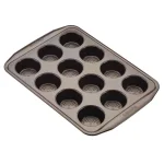 Circulon 12-Cup Nonstick Muffin and Cupcake Pan, Chocolate Brown thumbnail 4