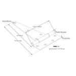 Everbilt 8 in. Heavy Duty Zinc-Plated Steel Tee Hinge thumbnail 6